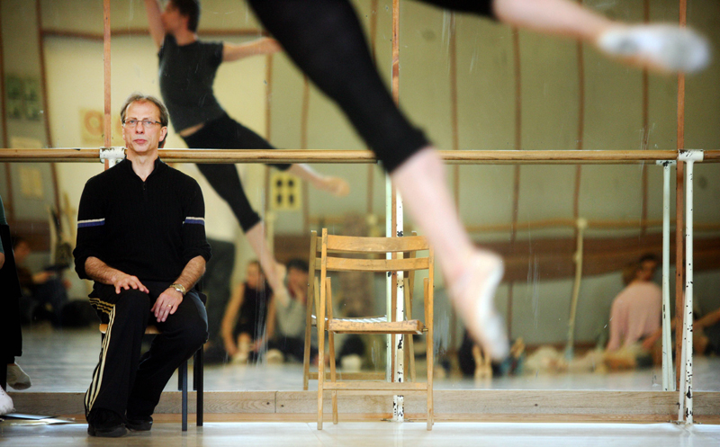 Krzysztof Pastor podczas próby baletu "Tristan", Teatr wielki - Opera Narodowa, fot. Alina Gajdamowicz /AG